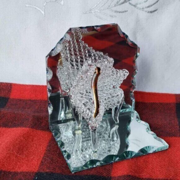 Vintage Spun Glass Mini Grand Piano Art Piece - Picture 1 of 10